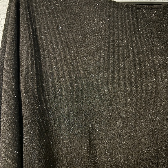 Sparkly black textured dress, knotted waist, size xl - Picture 8 of 9